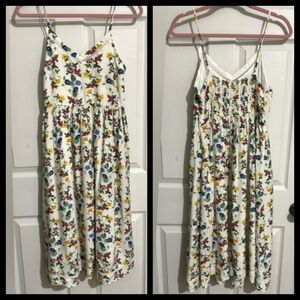 Old Navy Ditsy Floral Midi Sundress Size XXL sleeveless Flowy Fit & Flare